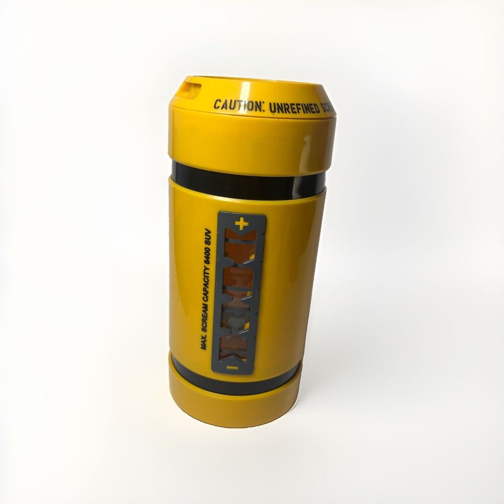Disney Pixar Monsters Inc Scream Water Bottle Sound Effects Yellow 8 no straw